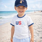 Bits & Bows - American Dog Baseball Hat