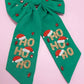 JOSSLYN by wall to wall - CHRISTMAS HO HO HO BOW SEED BEAD HAIR CLIPS | 91HC4530