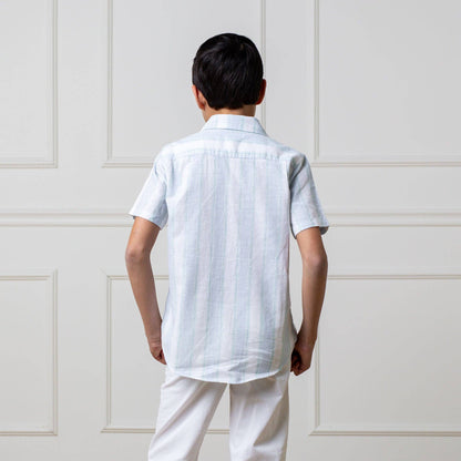 Linen Short Sleeve Button Down Shirt