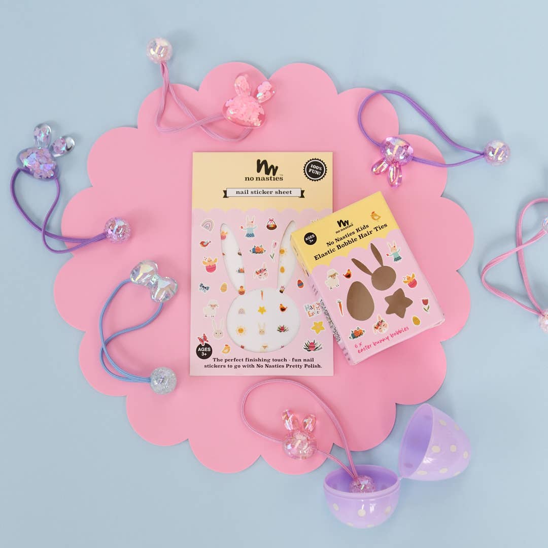 no nasties kids - Easter Bunny Bobbles Elastics Set