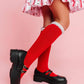 Little Stocking Co. - Santa Baby Lace Top Knee High Socks