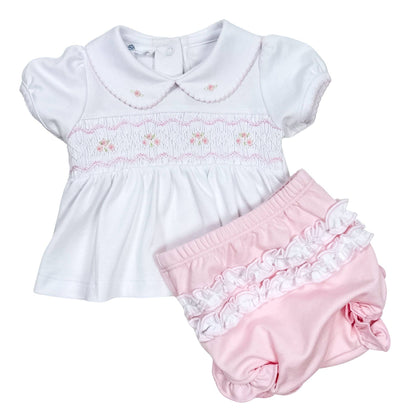Emily Smocked Diaper Cover Set
