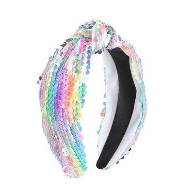 Cheeky Plum - Sequin Headband - Colorful Cascade