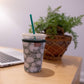 Frederick Family Co. - Iced Coffee Sleeve, Cute Reusable  Cup Holder Drink Sleeve, Coffee Lover Gift, Cold Drink Sleeve for Iced Coffee Cups