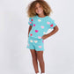 Andy & Evan - Girls Heart Crochet Set | Aqua Hearts