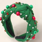 JOSSLYN by wall to wall - CHRISTMAS JINGLE BELL SEED BEAD HAIR BAND HEADBAND | 40HB156