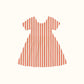 Polished Prints - Red Striped Holiday Dress - Girls Clothing - Christmas 2025