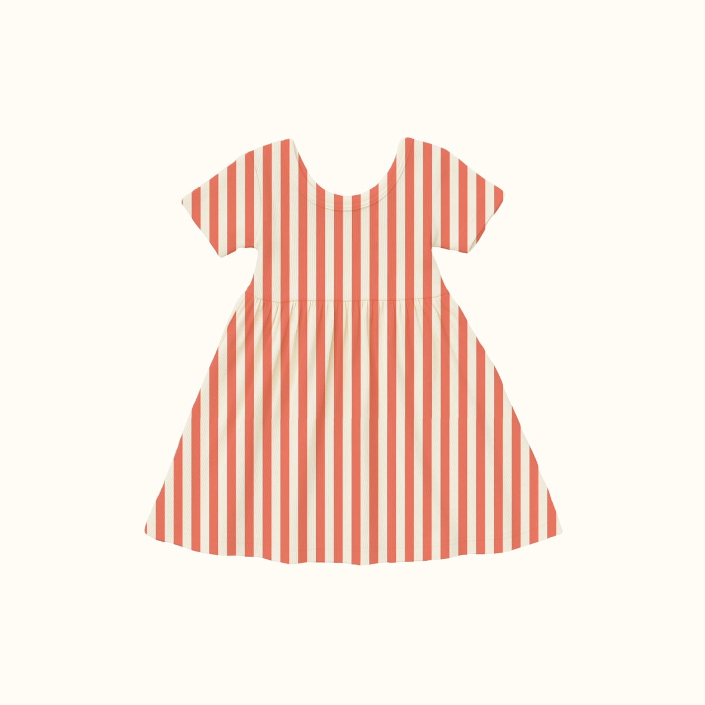 Polished Prints - Red Striped Holiday Dress - Girls Clothing - Christmas 2025