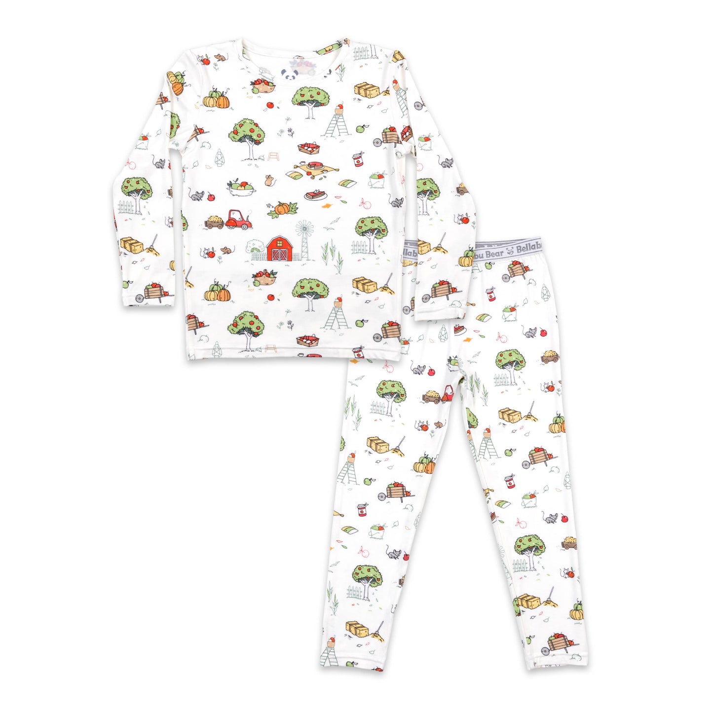 Bellabu Bear - Fall Vibes Bamboo Kids Pajamas