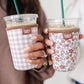 Frederick Family Co. - Iced Coffee Sleeve, Cute Reusable  Cup Holder Drink Sleeve, Coffee Lover Gift, Cold Drink Sleeve for Iced Coffee Cups