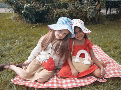 Rockahula Kids - Cherry Gingham Reversible Sun Hat 3-6 Years