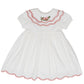 The Oaks Apparel Company - Collette White Holly Wreath Dress