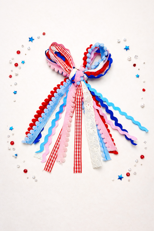Cheeky Plum - Textured Hair Bow - Heart of America