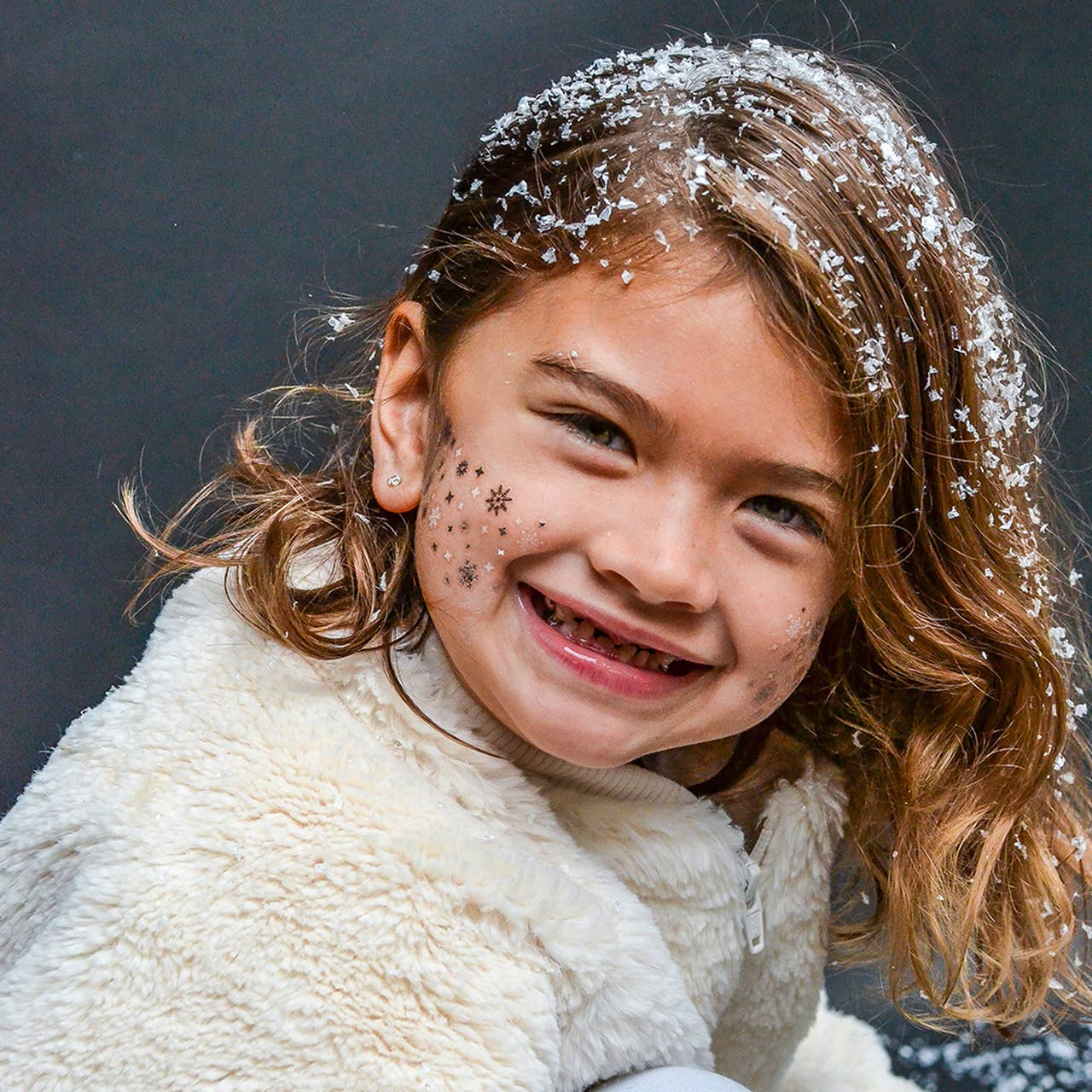 Flash Tattoos - Snowflake Eye Jewel Temporary Tattoo