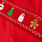 Rylee Faith Designs - Christmas Gingerbread Embroidery Red Baby Boy Romper with Bow