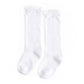 Little Stocking Co. - White Lace Top Knee High Socks