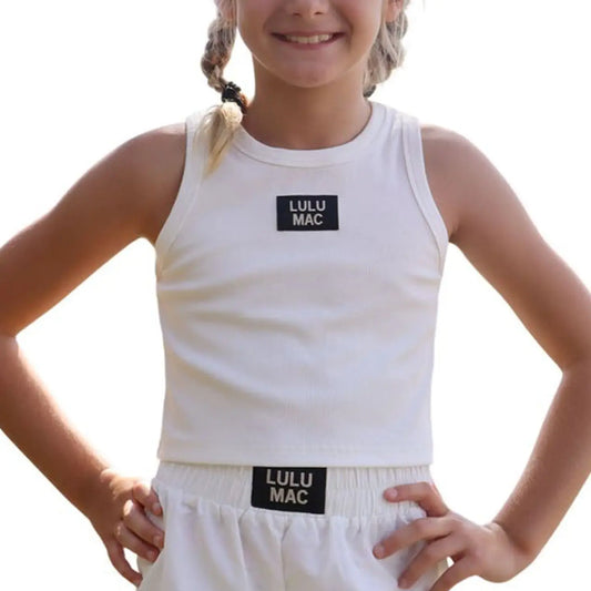 Girlie Girl Originals - LM-KTK-1000 TN WHHITE KIDS SOLID TANK