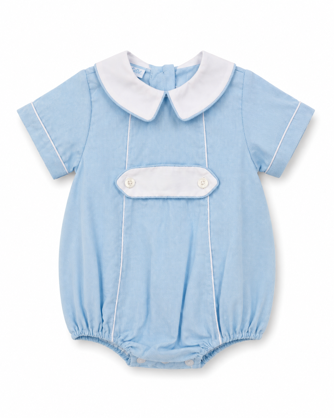 Lt.Blue Corduroy boy's short bubble
