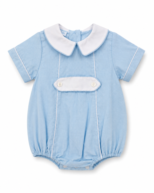 Lt.Blue Corduroy boy's short bubble