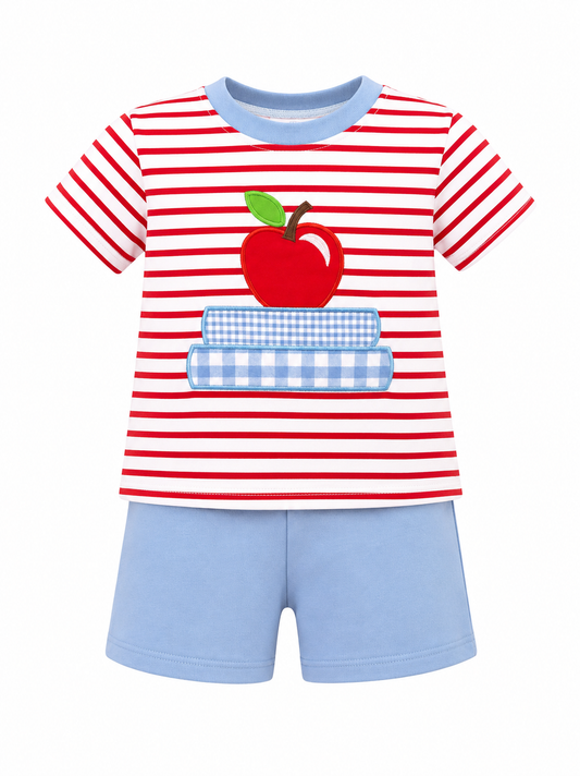 Applebook stack Boy Short Set- EOLA