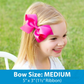 Wee Ones - One Mini Lil Sis Printed Grosgrain Hair Bow and One Medium Big Sis Print Grosgrain Hair Bow
