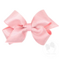 Wee Ones - Medium Mirror Dot and Grosgrain Overlay Hair Bow