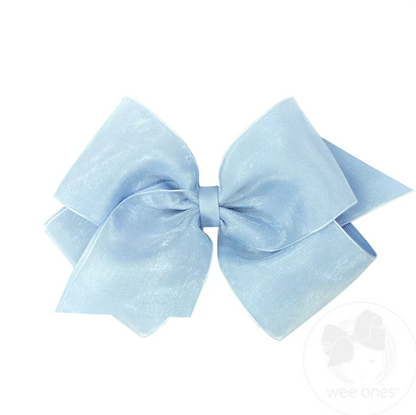 Wee Ones - Medium Organza and Grosgrain Overlay Hair Bow