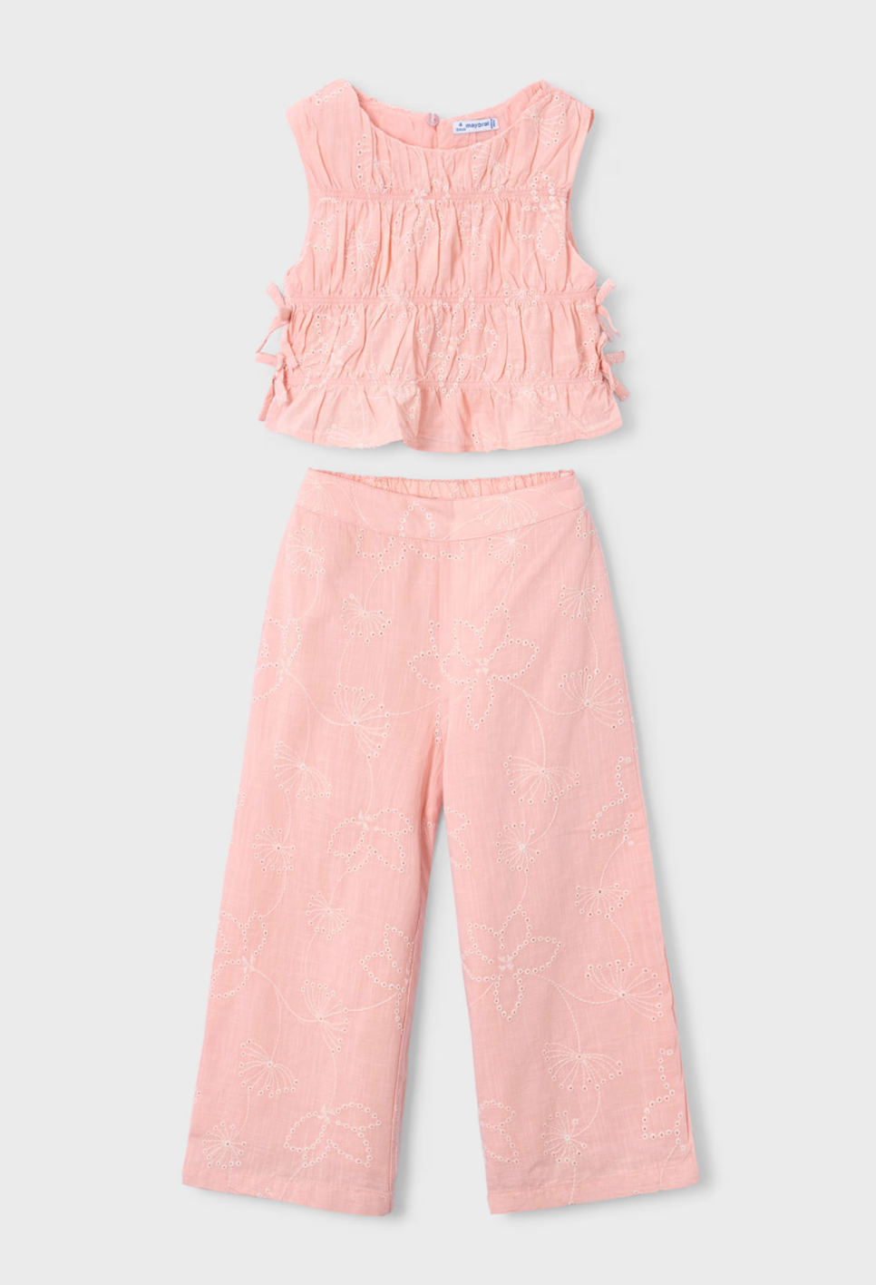Mayoral – Girl Pants &amp; Ruched Top Set