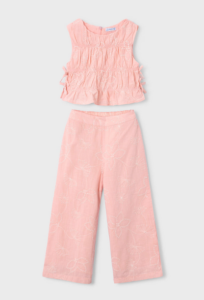 Mayoral – Girl Pants &amp; Ruched Top Set
