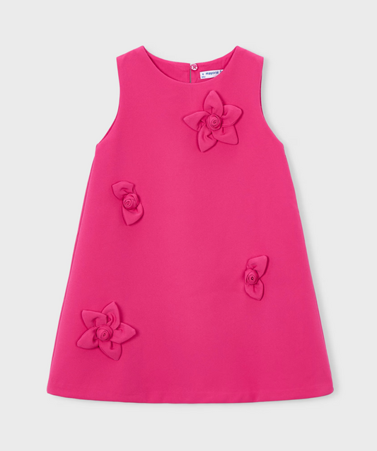 Mayoral - Girl Flower Applique Dress