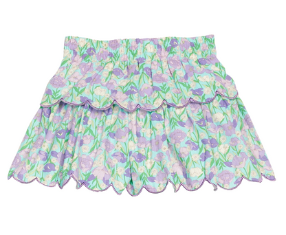 Two Tiered Skort Tillies Tulips/Hot Pink- Bisby