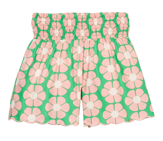 Shirred Shorts - Pimlico Punch - Bisby