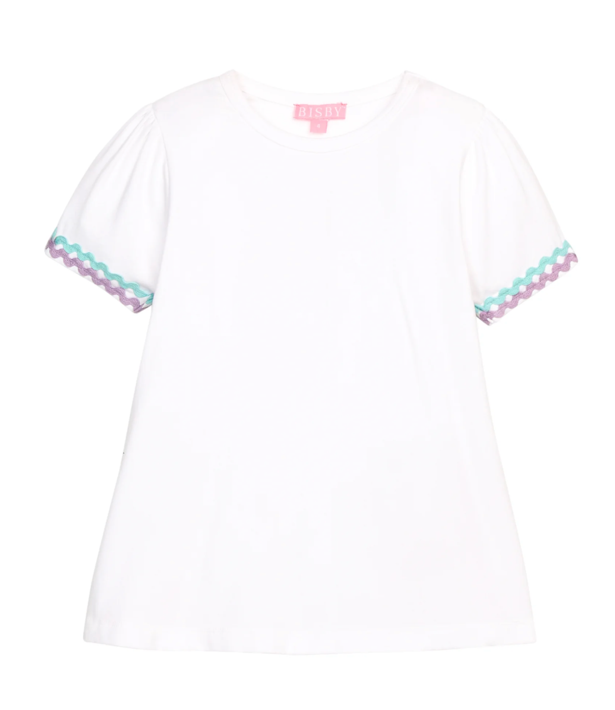 Ric Rac Essential Tee- Aqua & Lavender- Bisby