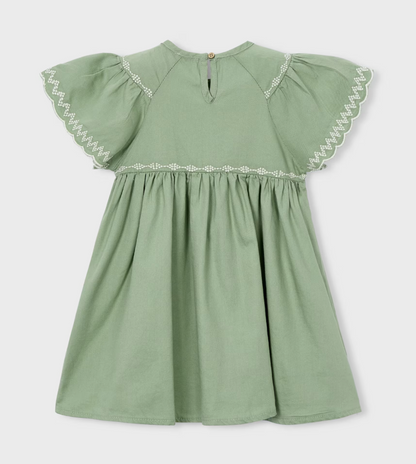 Mayoral – Embroidered Moss Dress