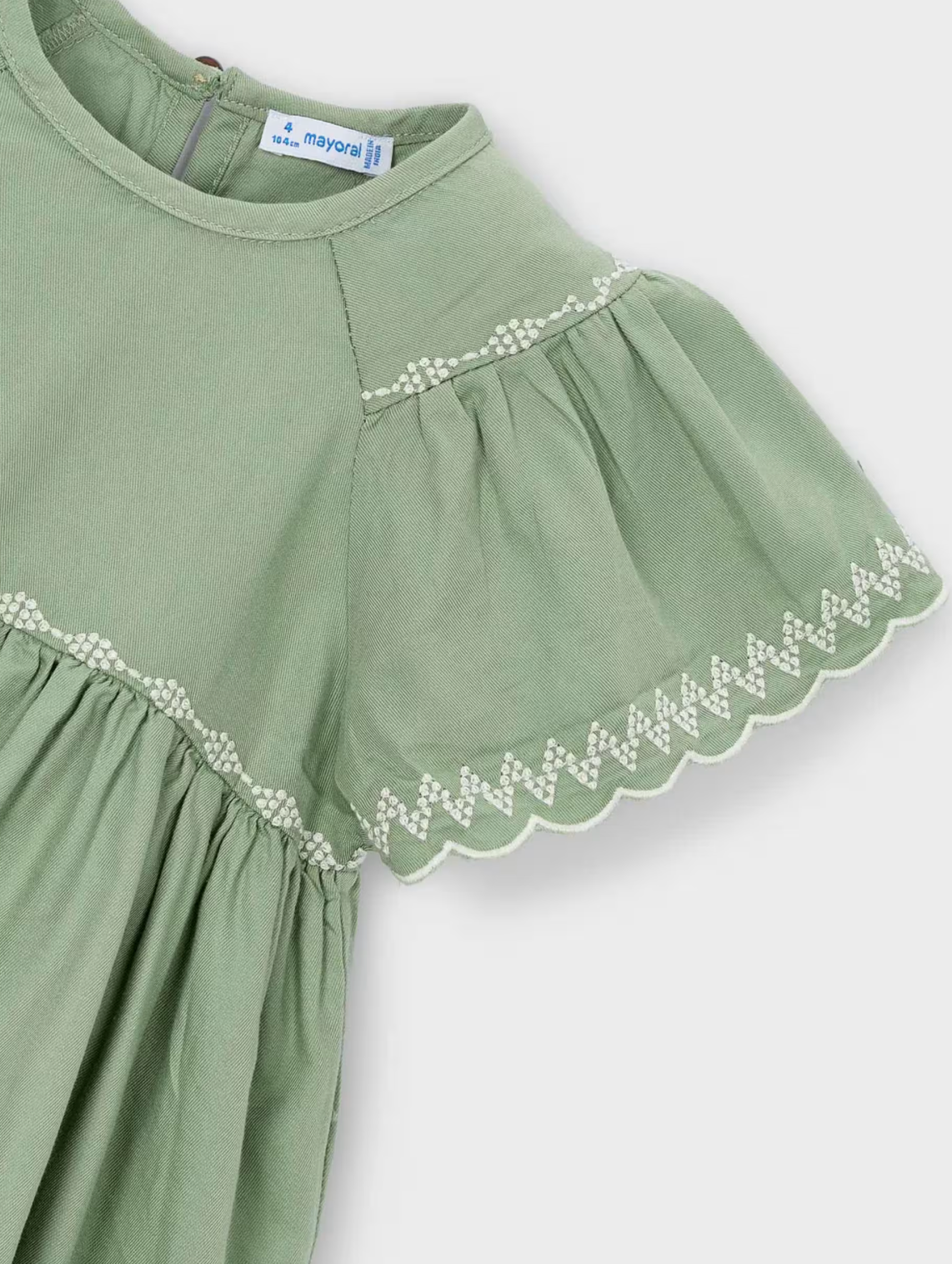 Mayoral – Embroidered Moss Dress