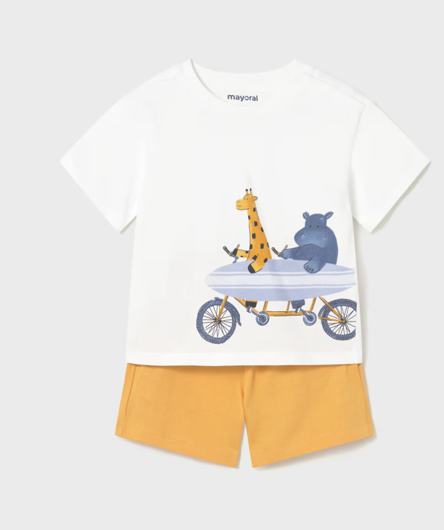 Mayoral – Boys Knit Set (T-Shirt & Bermuda Shorts)