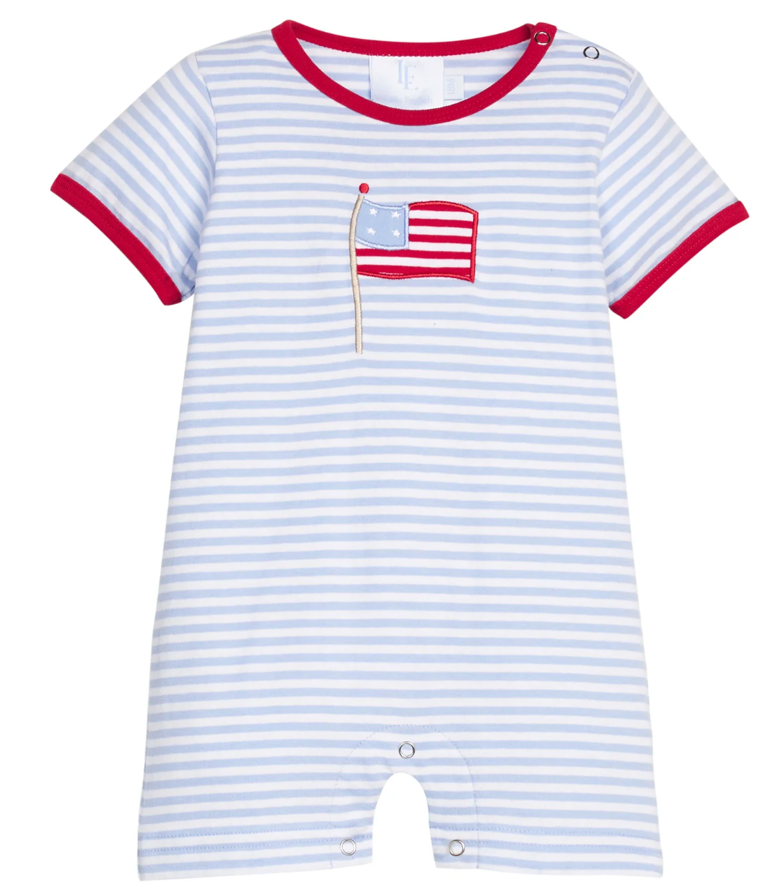 Little Englis - Applique Romper - Flag