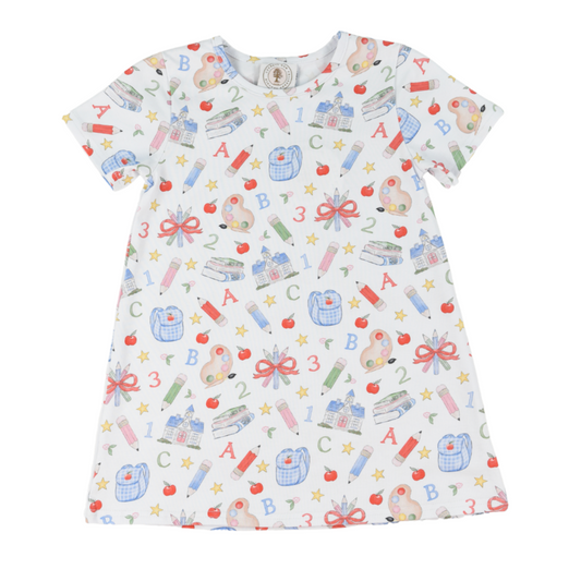 School Supplies Susie Swing Dress- Cypress Row