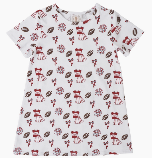 Varsity Dark Red Susie Swing Dress