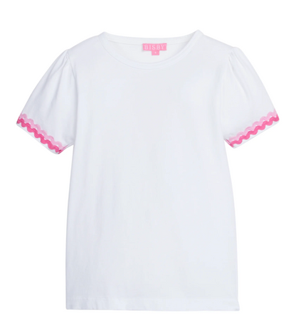 Ric Rac Essential Tee- Aqua & Lavender- Bisby