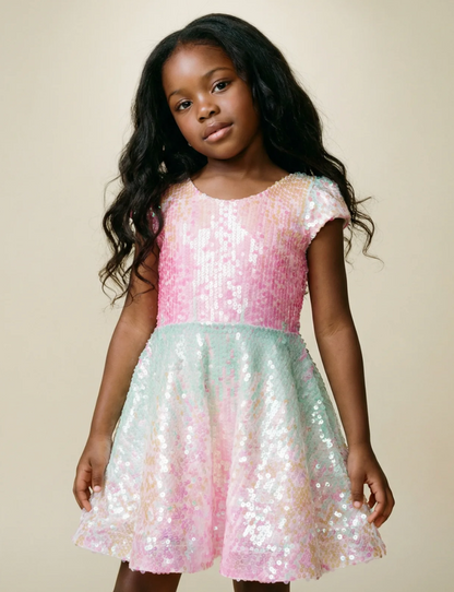 Sorbet Swirl Skater Dress