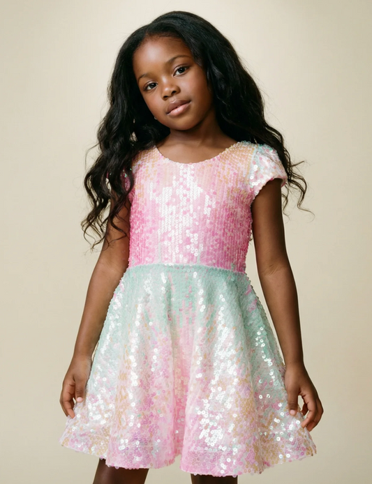 Sorbet Swirl Skater Dress