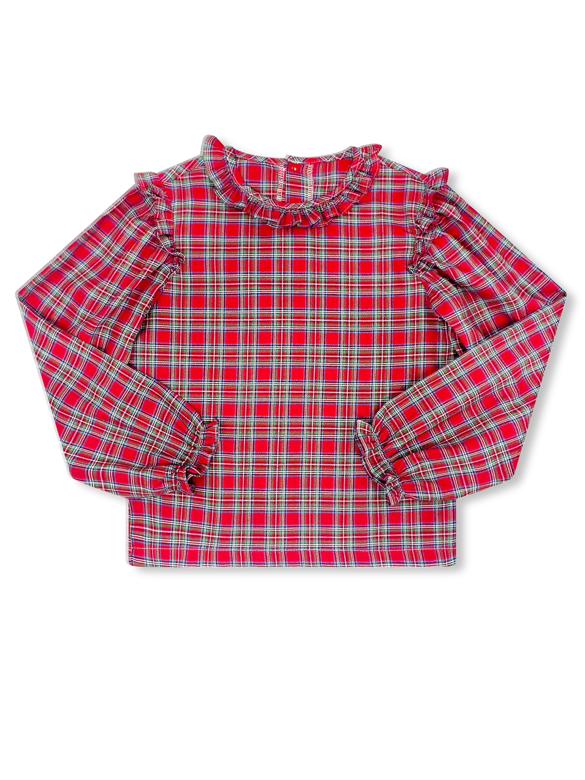 Evelyn Blouse Long Sleeve – Hawthorn Plaid