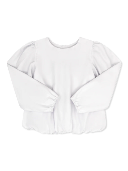 Madison Blouse Long Sleeve - Winter Park White