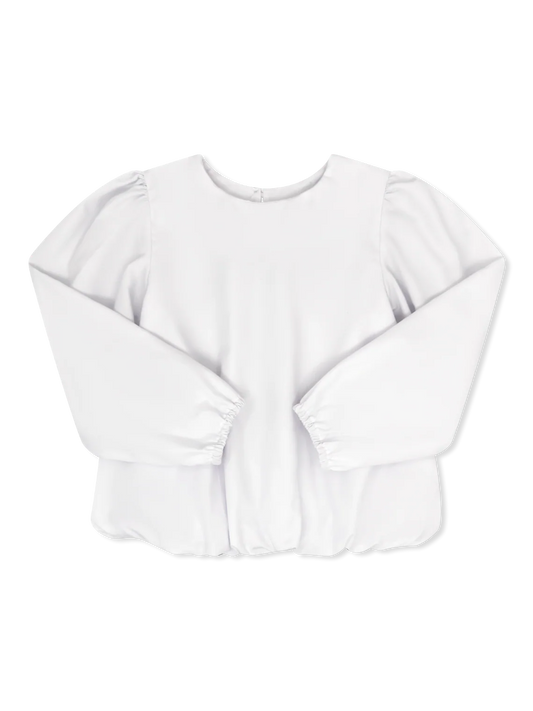 Madison Blouse Long Sleeve - Winter Park White