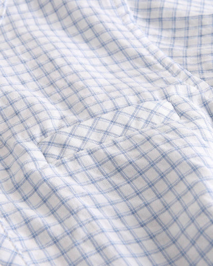 Dadati - Pastel blue checkered boy's shirt