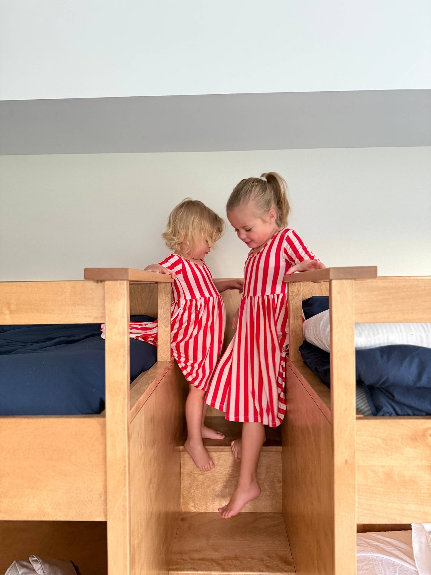 Polished Prints - Red Striped Holiday Dress - Girls Clothing - Christmas 2025