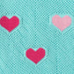 Andy & Evan - Girls Heart Crochet Set | Aqua Hearts
