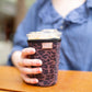 Frederick Family Co. - Iced Coffee Sleeve, Cute Reusable  Cup Holder Drink Sleeve, Coffee Lover Gift, Cold Drink Sleeve for Iced Coffee Cups