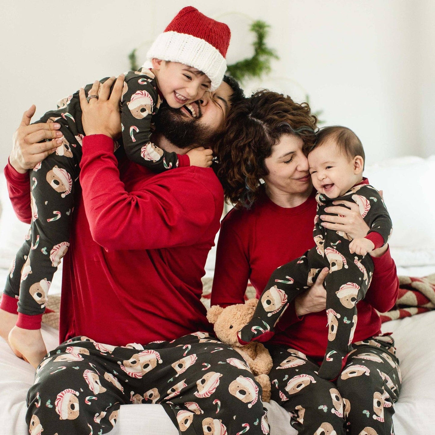 Burt's Bees Baby - Candy Cane Bears Matching Family Pajamas